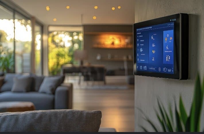 Painel de automação residencial inteligente